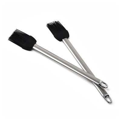 고온 내성 실리콘 바베큐브러쉬 스테인리스 스틸 손잡이 베이킹 오일 브러쉬 BBQ 그릴 배팅 브러쉬