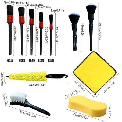 22Pcs 외관 내부 자동차 세탁기 청소 도구 키트