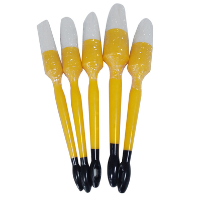 노란 손잡이 멧돼지 빗자루 자동차 청소 브러쉬 자동차 세부 브러쉬 5 pcs 세트
