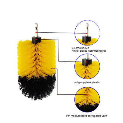 뜨거운 판매 4pcs 회전 델 둥근 부드러운 빗자루 자동차 세탁 브러쉬