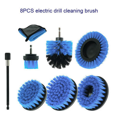 8pcs 대용량 전기 드릴 틈을 청소 브러쉬 자동차 세탁 도구