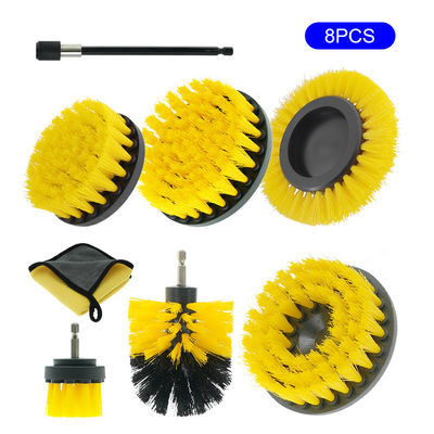 8pcs 대용량 전기 드릴 틈을 청소 브러쉬 자동차 세탁 도구