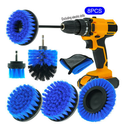 8pcs 대용량 전기 드릴 틈을 청소 브러쉬 자동차 세탁 도구