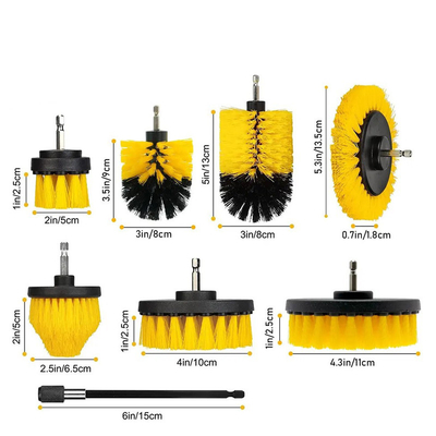 PP Bristle 물질 전기 드릴 청소 브러쉬 9pcs