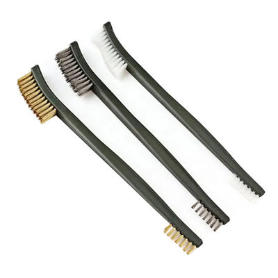 구리 와이어 세트 경직 금속 청소 키트 나일론 붓 세트