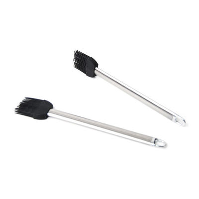 고온 내성 실리콘 바베큐브러쉬 스테인리스 스틸 손잡이 베이킹 오일 브러쉬 BBQ 그릴 배팅 브러쉬