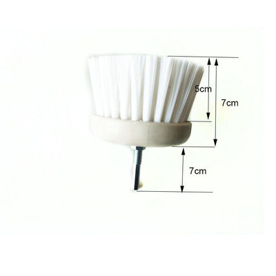 7cm 전기 드릴 청소 브러쉬 세트 흰색 브리스틀 PP 와이어